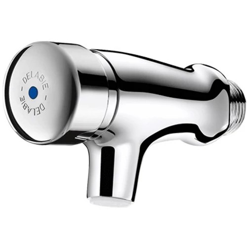 DELABIE TEMPOSTOP AB vandálbiztos fali csaptelep blokkolásgátlós időzített nyomógombbal kevert vízre 50mm