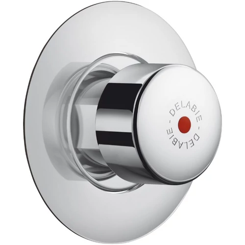 DELABIE TEMPOSTOP időzített nyomógombos zuhanycsap kevert vízre, max. 2mm vastag zuhanypanelra