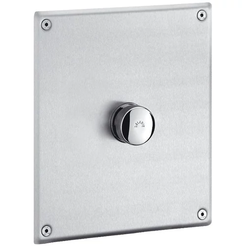 DELABIE TEMPOFLUX 1 beépített nyomógombos WC öblítőszelep szögletes selyem előlappal, 3/4"