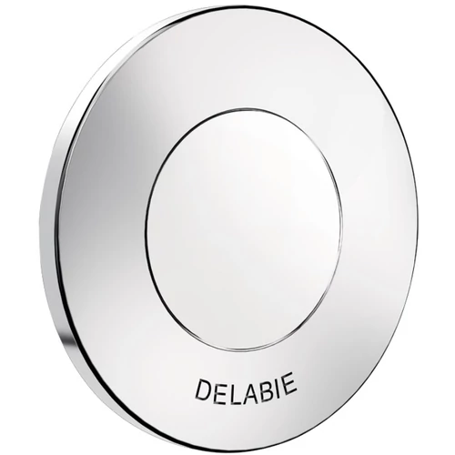 DELABIE TEMPOFLUX 3 AB szervizfolyosós, blokkolásgátlós Soft-Touch nyomógombos direkt WC öblítő 7mp, 200mm falakig, 3/4"