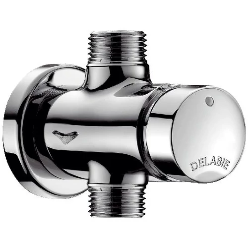 DELABIE TEMPOSOFT 2 fali nyomógombos piszoár öblítő, felső vízbekötéssel