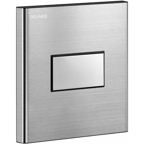 DELABIE TEMPOFLUX beépített nyomógombos piszoár öblítőszelep előlap és szeleptest BOX nélkül, 7mp, r.m. acél, kit 2/2