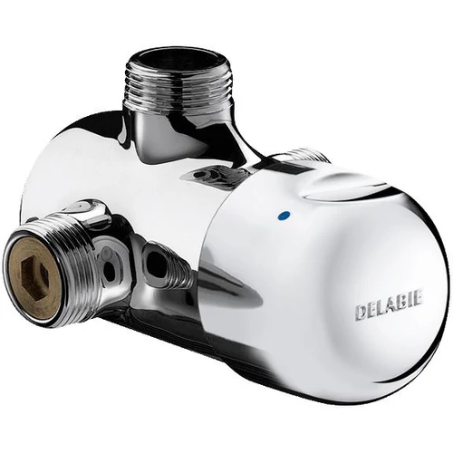 DELABIE TEMPOMIX falon kívüli zuhanycsap H-M vízre fejbenkeverős időzített nyomógombbal, felső kifolyás, csatlakozóidomok nélkül