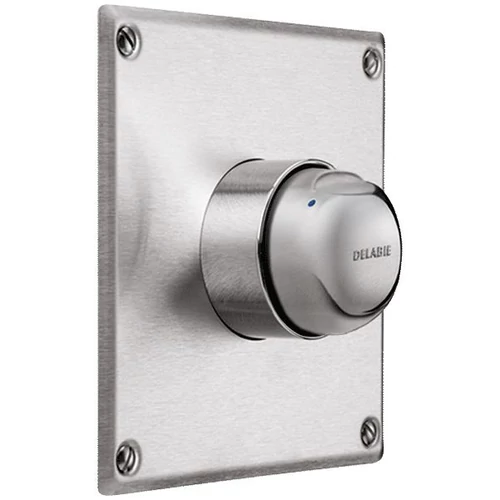 DELABIE TEMPOMIX beépített zuhanycsap fejbenkeverős időzített nyomógombbal, négyzetes r.m. előlappal