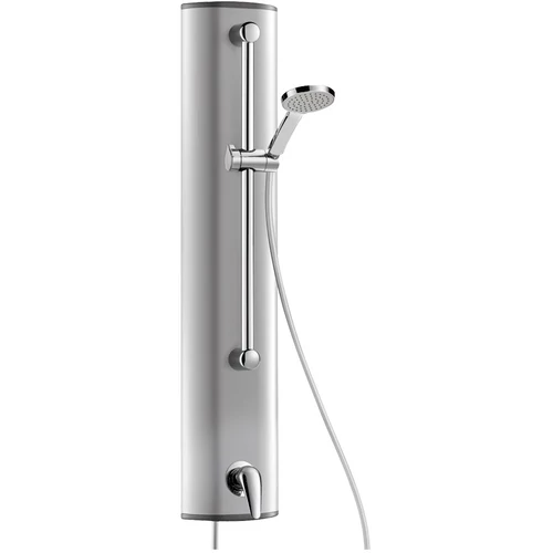 DELABIE zuhanyfal kézi zuhannyal, karos, H-M vízre, alumínium, felső bekötés