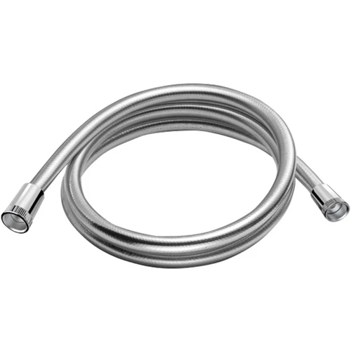 DELABIE SILVER flexibilis zuhany gégecső, fokozott szakítószilárdságú PVC cső, simára kiképzett felület, FF1/2", ezüst, L=1,5m
