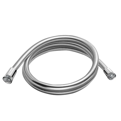 DELABIE SILVER flexibilis zuhany gégecső, fokozott szakítószilárdságú PVC cső, simára kiképzett felület, FF1/2", ezüst, L=0,85m