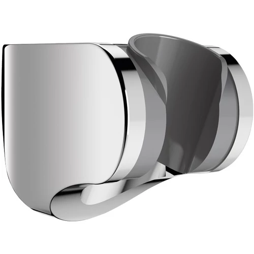 DELABIE fali zuhanyrózsa tartó dönthető betéttel, H=55mm, műanyag, krómozott fényes