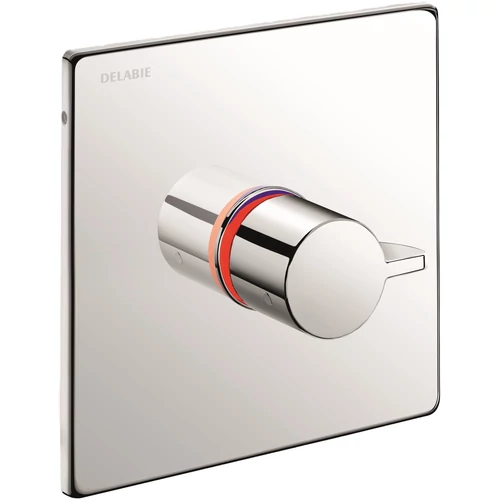 DELABIE SECURITHERM beépített, szekvenciális ERGO keverőkaros zuhany csaptelep előlap falon belüli vízkivezetéssel, visszacsapószelep nélküli, kit 2/2