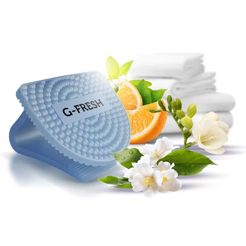 G-FRESH Linen Breeze - frissen mosott ruha illatú illatosító párna CLIP-es akasztóval, flexibilis fül, újrahasznosítható EVA műanyag, 30 napos