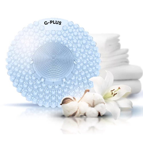 G-PLUS Linen - frissen mosott ruha illatú piszoár rács, húgykő- vízkőlazító enzimmel, 60 napos