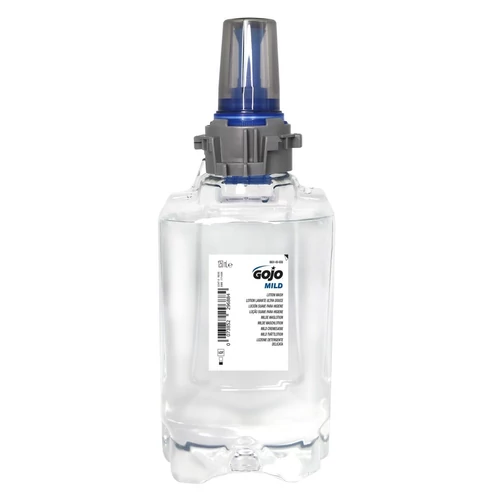GOJO Mild 3 az 1-ben babafürdető tusfürdő, sampon és folyékonyszappan utántöltő patron, illatmentes, színezékmentes, gél állagú, ADX-12 rendszer, 1250ml