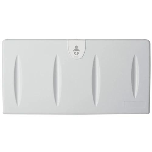 Fali lehajtható babapelenkázó vízszintes, szögletes, HDPE műanyag, fehér