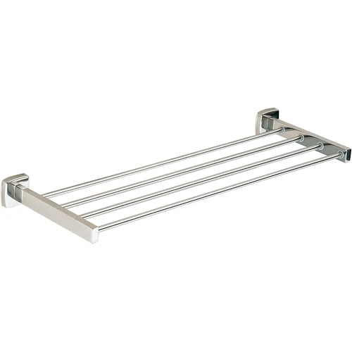 Rácsos törölközőtartó, 457x220mm, fali rögzítés, 4 bordás, INOX kollekció, rozsdamentes acél, fényes
