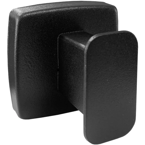 Egyágú akasztó, fogas, AISI304-es rozsdamentes acél, matt fekete, INOX