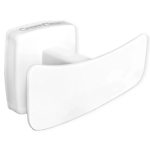 Dupla akasztó, kétágú fogas, AISI304-es rozsdamentes acél, fehér, INOX