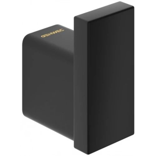 Pompei egyágú akasztó, fogas, AISI304 r.m. acél, matt fekete