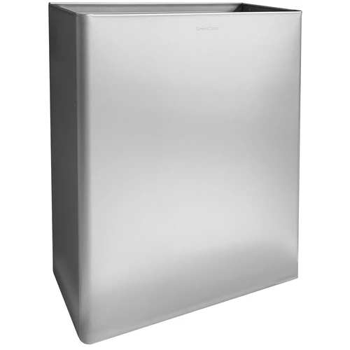 Fali fedő nélküli hulladékgyűjtő, 23 liter, rozsdamentes acél, matt, Silk Touch ujjlenyomatmentes felülettel