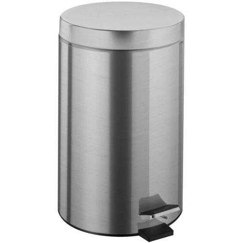 Pedálos hulladékgyűjtő kerek 3L, r.m. acél, selyem