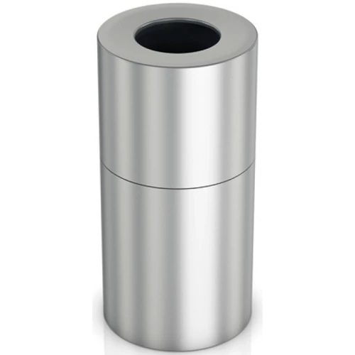 Vandálbiztos extra nagy méretű 100L álló hulladékgyűjtő, H=860mm, alumínium, ujjlenyomatmentes