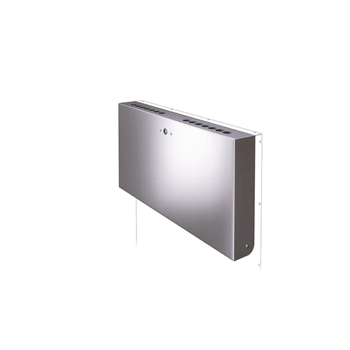 Hamutartó a SKYLINE hulladékgyűjtők oldalára, csikkgyűjtő, hamuzó kapacitás 4,8L, 1,5mm r.m. acél