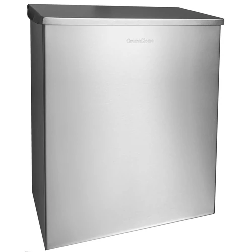 Fali fedeles intim hulladékgyűjtő, alulról üríthető, zárható, 5L r.m. acél Silk Touch ujjlenyomatmentes