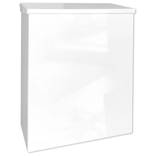 Fali fedeles intim hulladékgyűjtő, alulról üríthető, zárható, 5L acél fehér