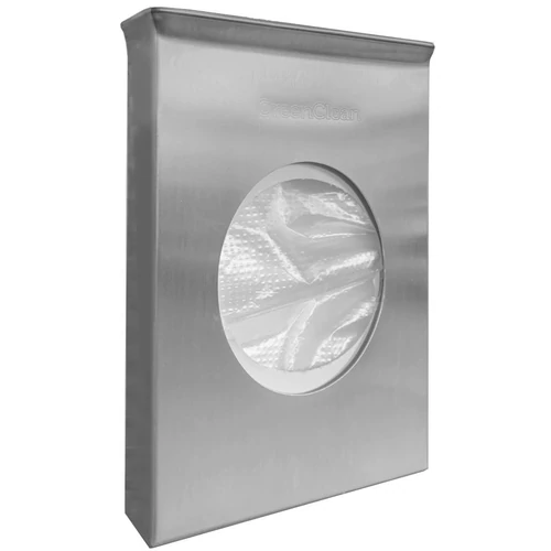 Fali intim hulladékgyűjtő tasak adagoló, 25db-os csomaghoz, r.m. acél, selyem