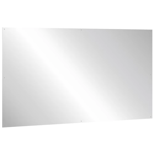 Vandálbiztos, rozsdamentes acél tükörlap, 1200x800mm, furatolt