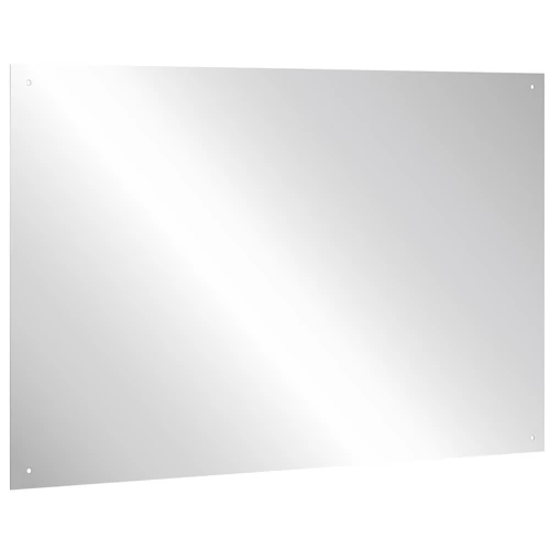 Vandálbiztos, rozsdamentes acél tükörlap, 400x300mm, furatolt