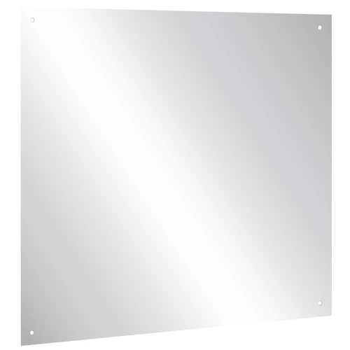 Vandálbiztos, rozsdamentes acél tükörlap, 400x400mm, furatolt