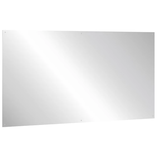 Vandálbiztos, rozsdamentes acél tükörlap, 600x1000mm, furatolt