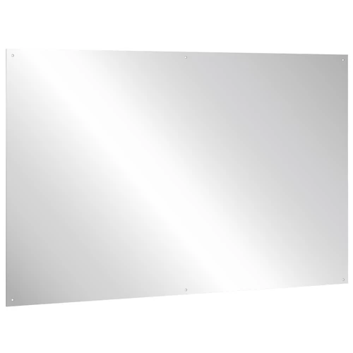 Vandálbiztos, rozsdamentes acél tükörlap, 600x800mm, furatolt