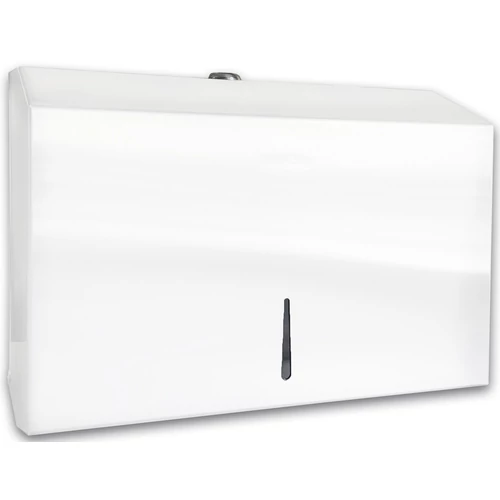 Hajtogatott kéztörlő adagoló 200/300 db C/Z papírhoz, mini, Classic, acél, fehér