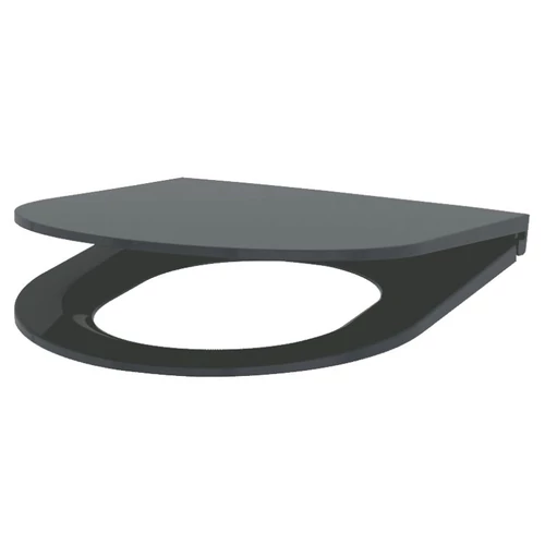 DELABIE vandálbiztos WC-ülőke fedővel és rozsdamentes acél zsanérokkal vandálbiztos DELABIE WC-hez, duroplast, szürke