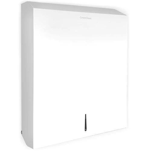 Hajtogatott kéztörlő adagoló 400/600 db C/Z papírhoz, maxi, Classic, acél, fehér