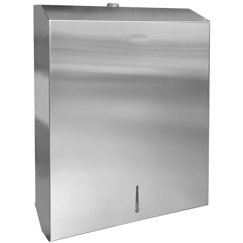 Hajtogatott kéztörlő adagoló 400/600 db C/Z papírhoz, maxi, Classic, r.m. acél, selyem