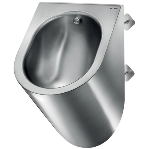 DELABIE DELTA TC vandálbiztos piszoár szervizfolyosós szereléshez, r.m. acél, selyem, 1,2 mm, DEL160770