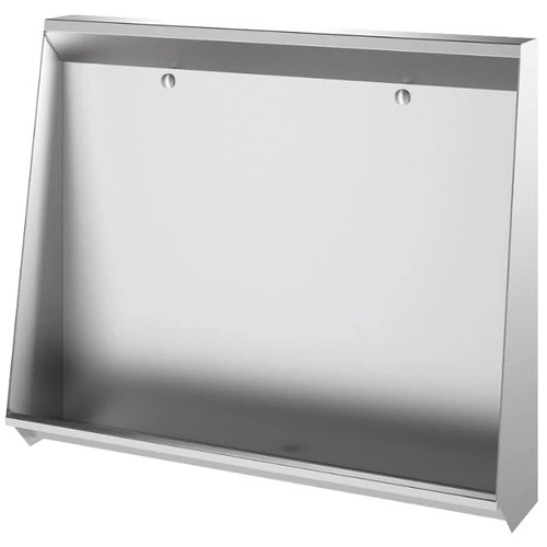 Vandálbiztos piszoár fal, padlón álló, beépített, 2 személyes, r.m. acél, selyem, 1,2 mm falvastagság, 1200 mm