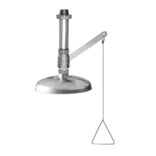 Rozsdamentes acél mennyezeti vészzuhany, AISI 304, 76 liter/perc átfolyással