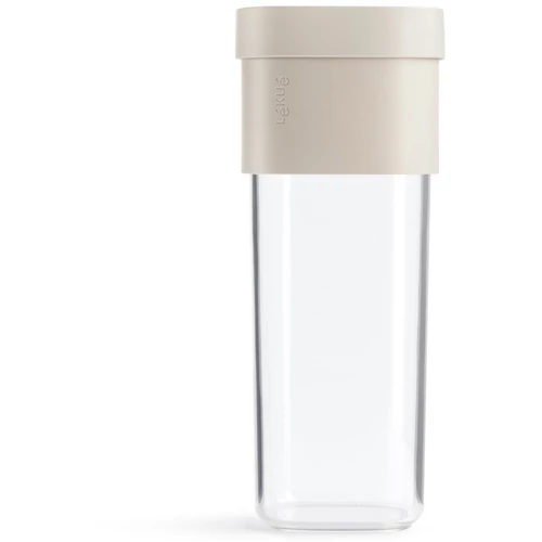 Lékué Flip Storage Food Container nagy élelmiszertároló edény, 1350ml-1600ml, bővíthető - 2 kapacitással, egymásra rakható, műanyag, áttetsző/bézs - 883101