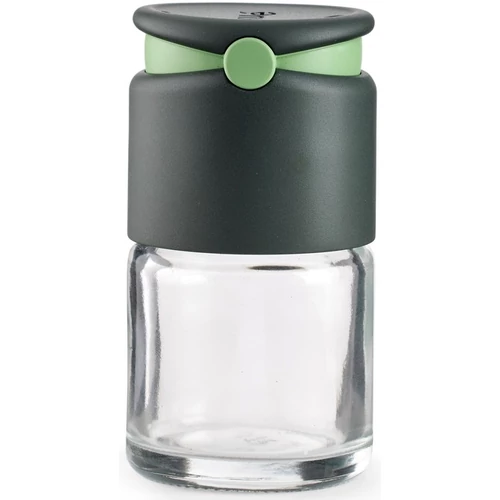 Lékué Spice Shaker üveg fűszerszóró tartály, 80ml, két szórástípus, műanyag, színtelen/szürke - 883286