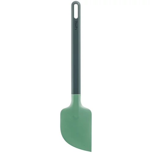 Lékué Non-Scratch Spatula karcmentes szilikon spatula hegyes fejjel, akasztóval, ergonomikus, hőálló nyéllel, műanyag, zöld - 883644