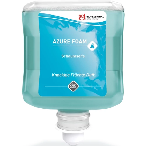 SCJP Azure habszappan, friss, ropogós gyümölcs illat, azúrkék, Proline manuális adagolóhoz, 1L patron