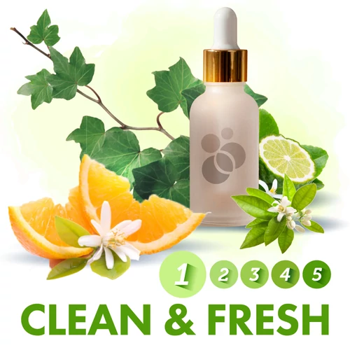 SensaMist Clean & Fresh légfrissítő illatolaj illatdiffúzorba 1L - friss, virág, citrus, bergamott, pézsma