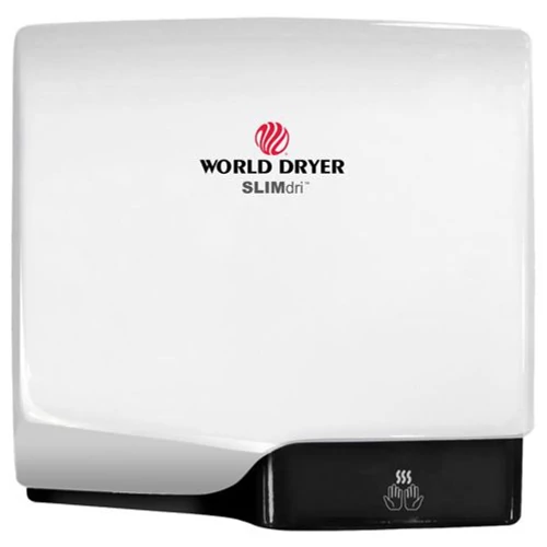 L-974 WORLD DRYER SLIMdri automata kézszárító, alumínium, fehér, 950 W, 10-12 mp, 83 dB