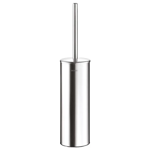 DELABIE fali WC-kefe fedővel, biztonsági rögzítéssel, 1mm AISI304 r.m. acél, selyem