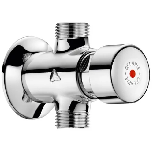 DELABIE TEMPOSTOP fali időzített nyomógombos zuhanycsap kevert vízre, alsó bekötés