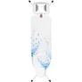 Kép 1/7 - Brabantia Solid Steam Iron Rest vasalódeszka 1240x380mm - B méret, fix vasalótámasz, D=22mm fehér váz, pamut virág huzat - 108822