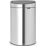 Kép 1/18 - Brabantia Touch Bin New Recycle Soft-Touch nyomófedeles szelektív kuka, ovális, 23+10L - G+C méret, r.m. acél selyem ujjlenyomatmentes - 112867